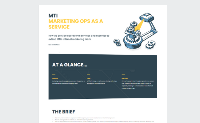 MTI Marketing Ops as a Service